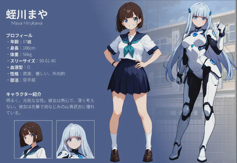 蛭川まやのキャラクターシート