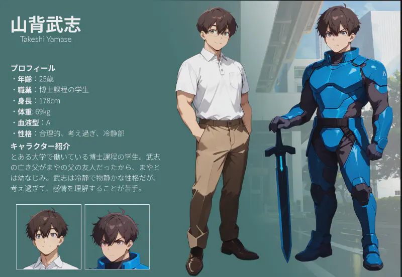 山背武志のキャラクターシート